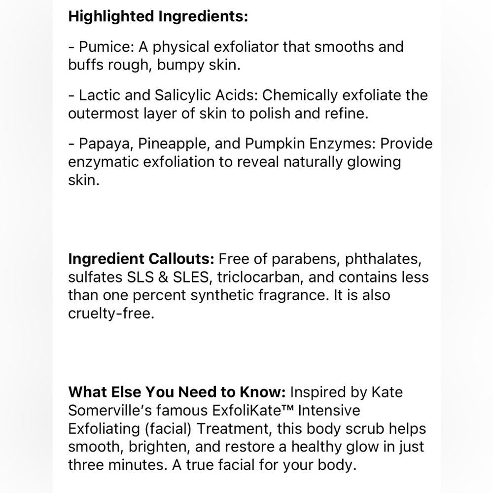 Kate Somerville ExfoliKate Resurfacing Body Scrub NWT - Picture 2 of 5